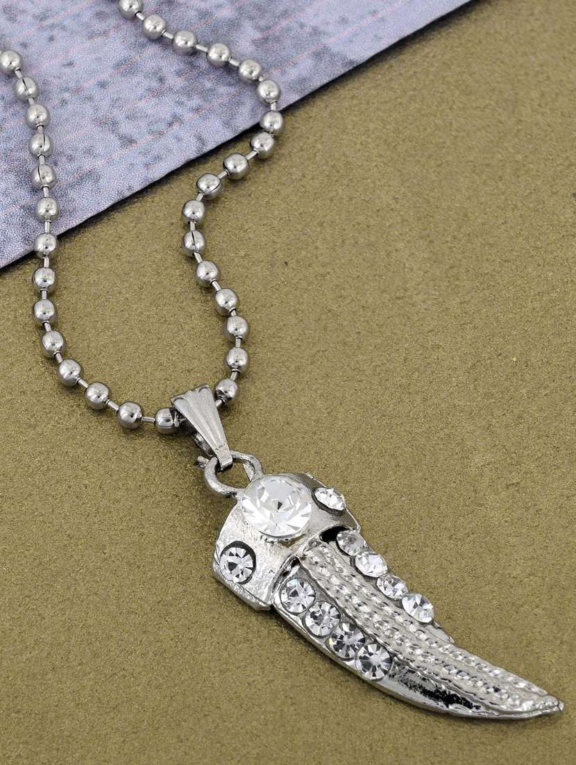 men & women unisex silver plated pendant