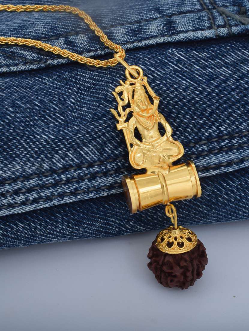 gold brass pendant