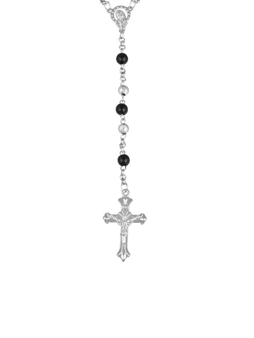 ceramic and steel ball bead rosary christian prayer bead mala - 18535904 - Standard Image - 2
