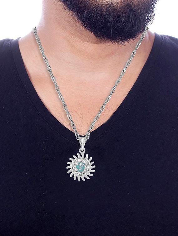 blue brass pendant - 18536119 - Standard Image - 2