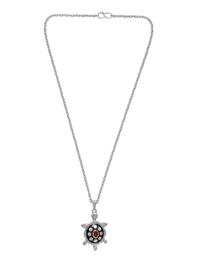 silver brass pendant