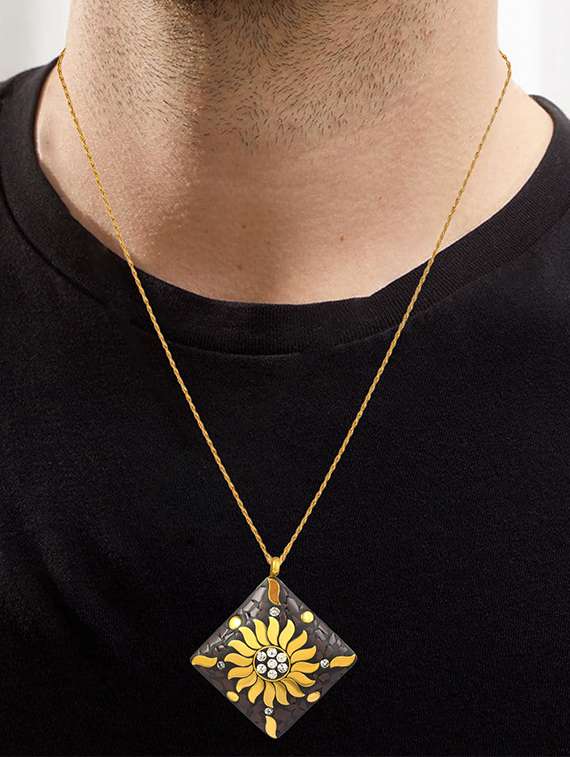 brown brass pendant - 18536146 -  Standard Image - 2