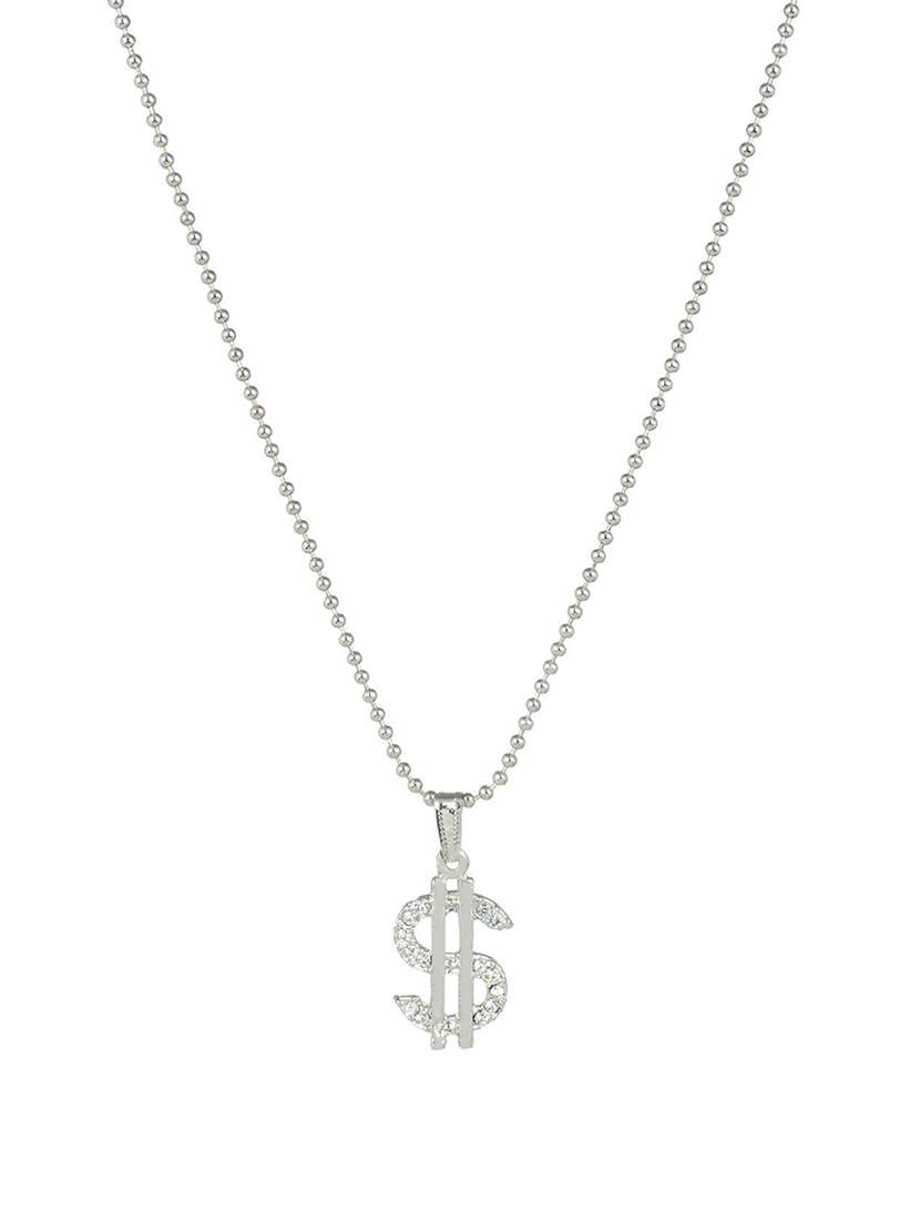 silver pleated pendant