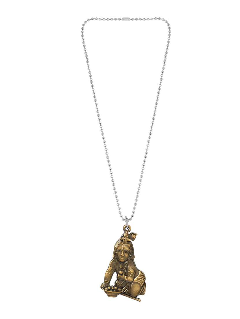 brown brass pendant