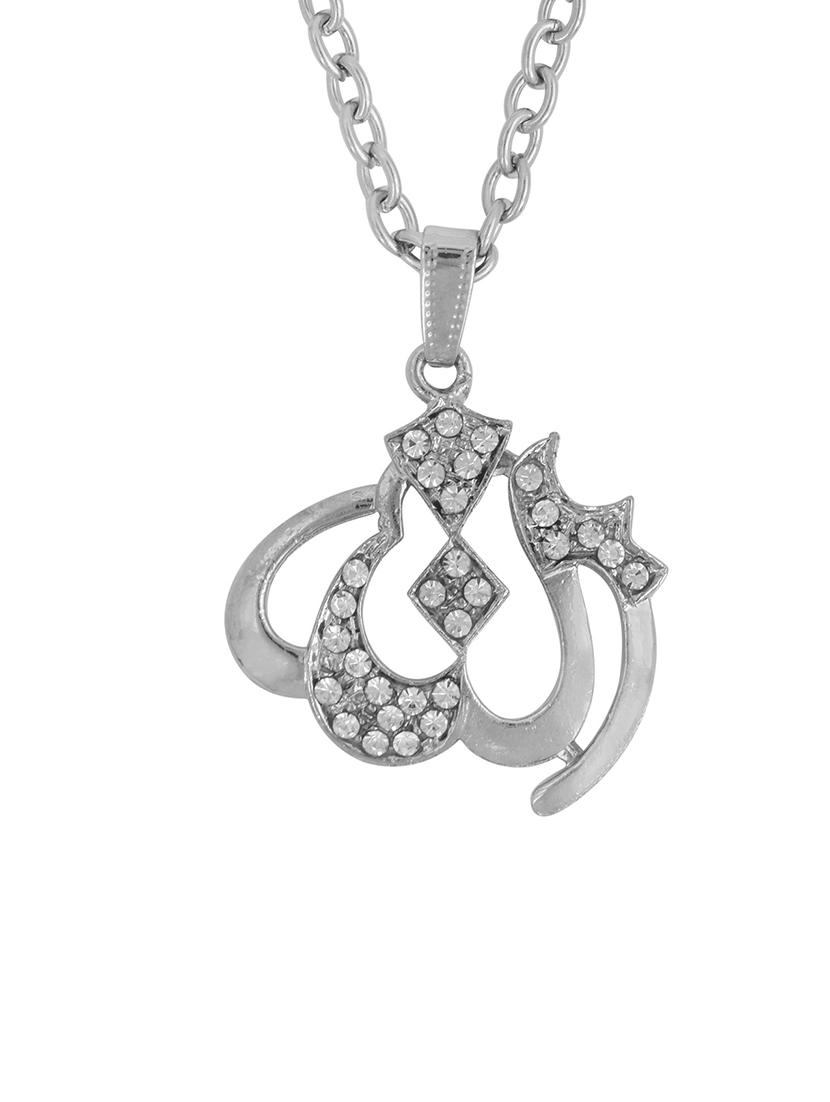 silver pleated pendant - 18536230 - Standard Image - 2