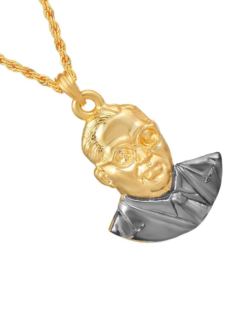 gold pleated pendant - 18536232 -  Standard Image - 2