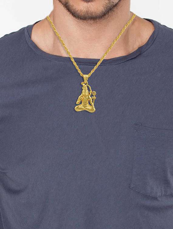 gold pleated pendant - 18536242 -  Standard Image - 2