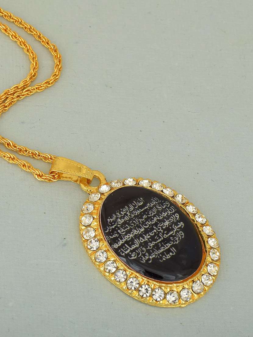 gold pleated pendant - 18536243 -  Zoom Image - 0