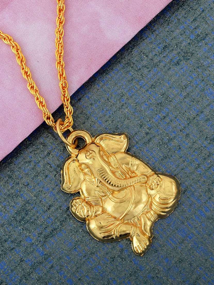 gold brass pendant