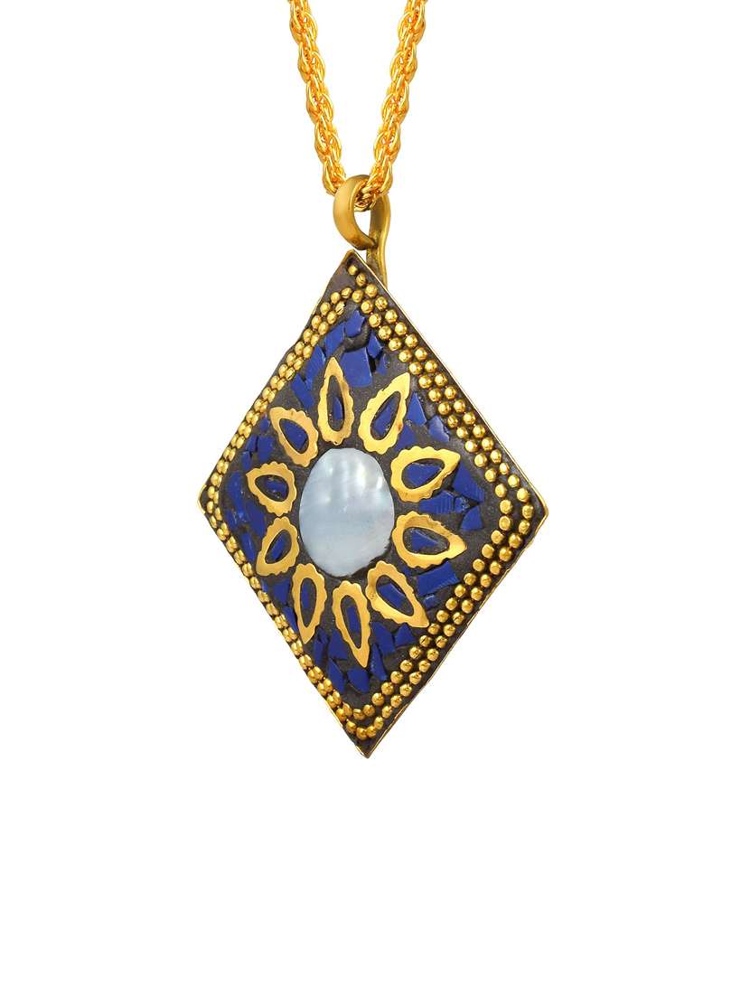blue metal pendant - 18536827 -  Standard Image - 2