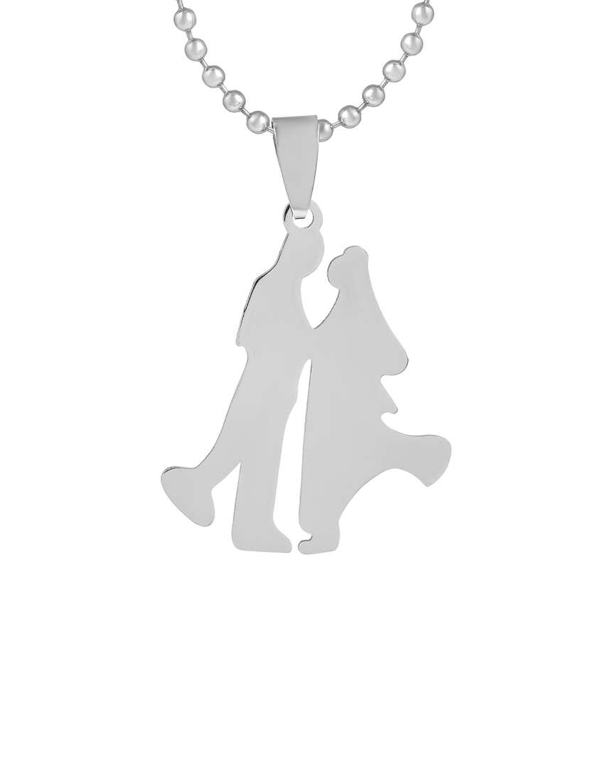 silver pleated pendant - 18536854 -  Standard Image - 2