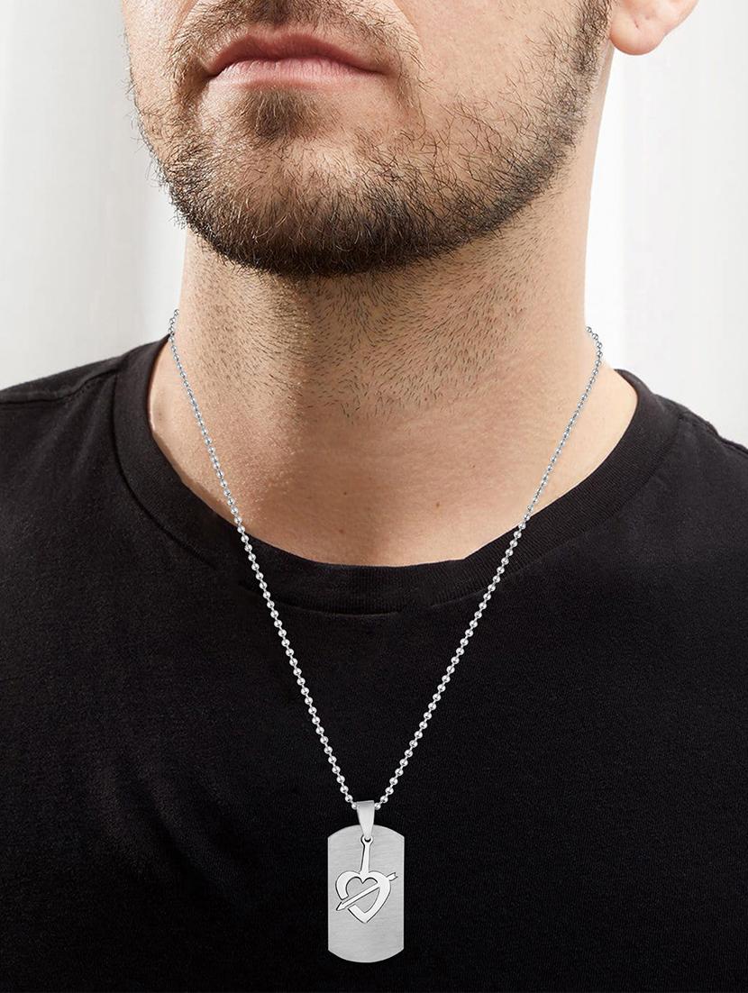 silver steel pendant - 18536857 - Standard Image - 2