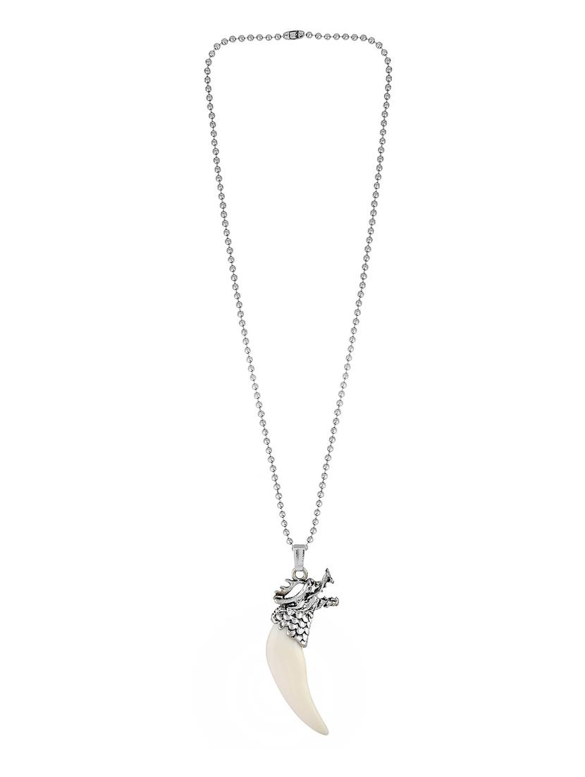 silver pleated pendant - 18536887 - Standard Image - 2