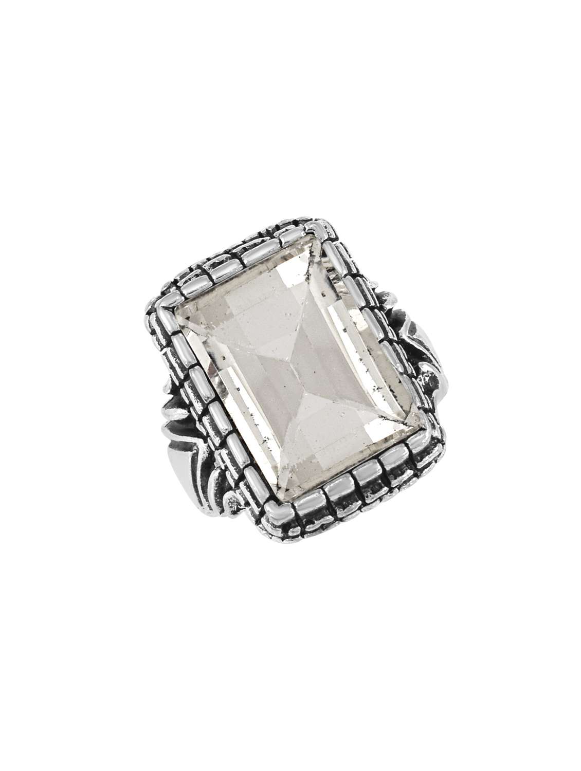 silver brass finger  ring