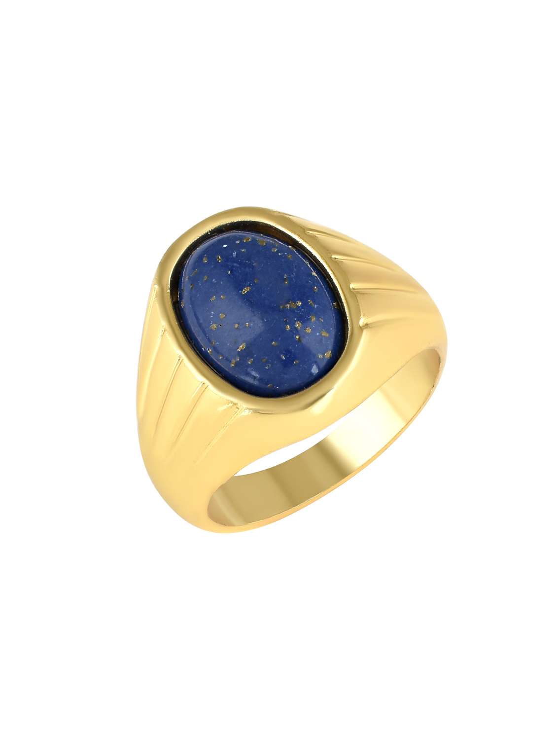 gold pleated finger ring - 18536899 -  Standard Image - 2