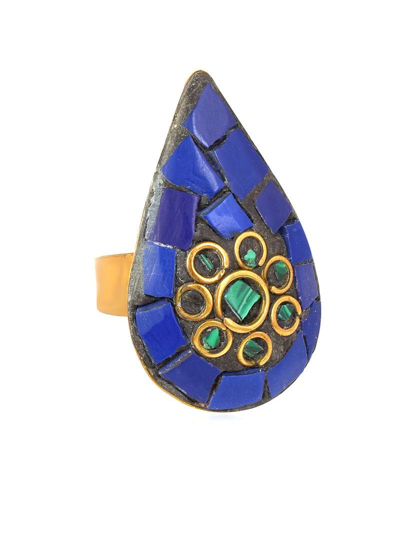 multi colored brass finger  ring - 18536936 -  Standard Image - 2