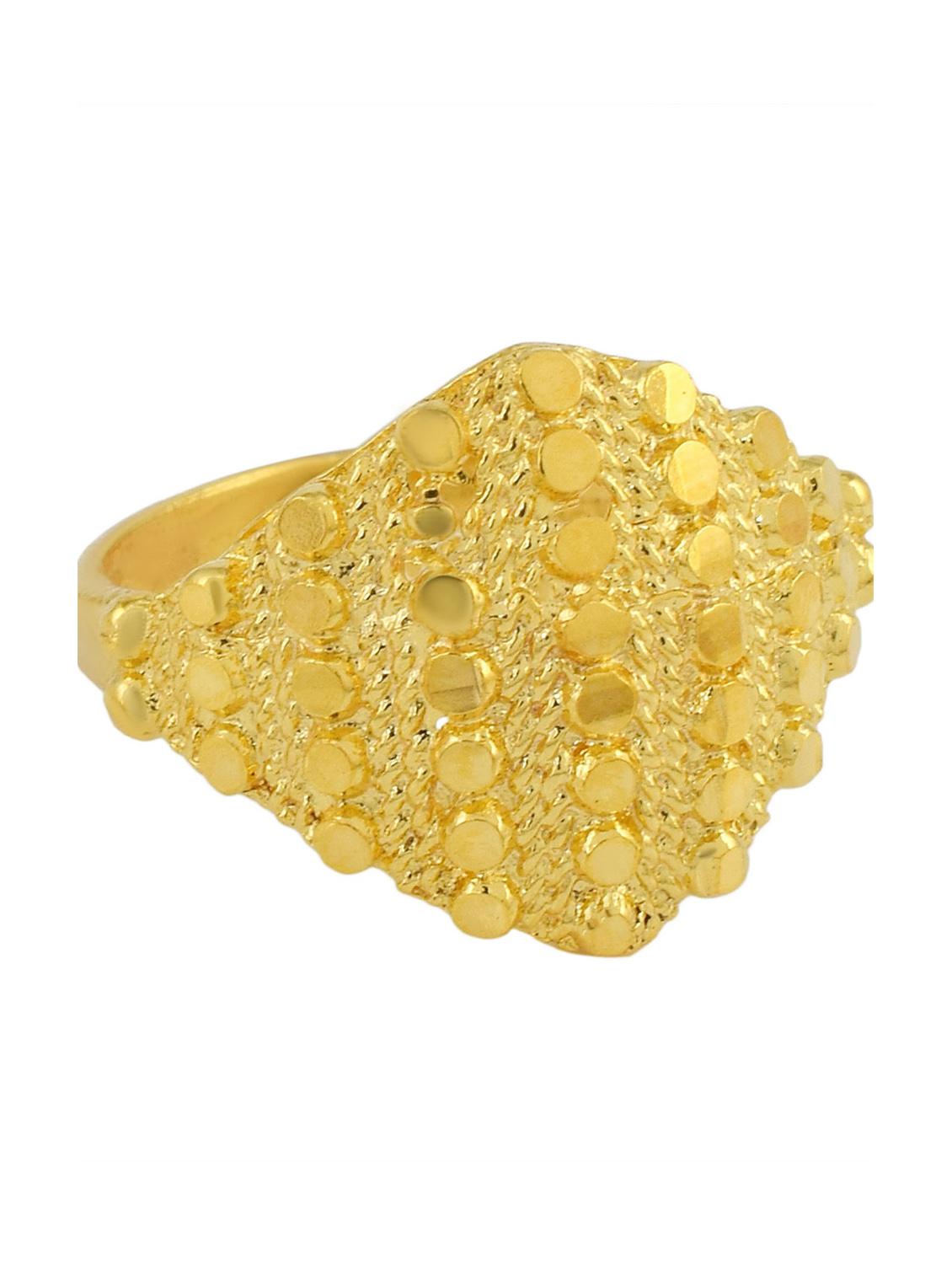 gold plated finger ring - 18537017 - Standard Image - 2
