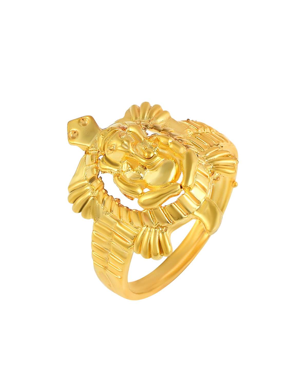 yellow plated finger ring