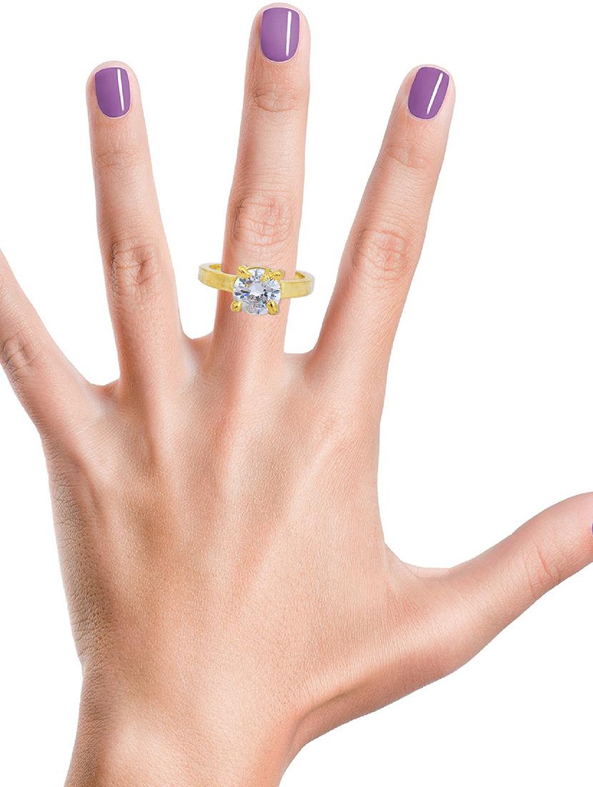 gold plated finger ring - 18537031 - Standard Image - 2