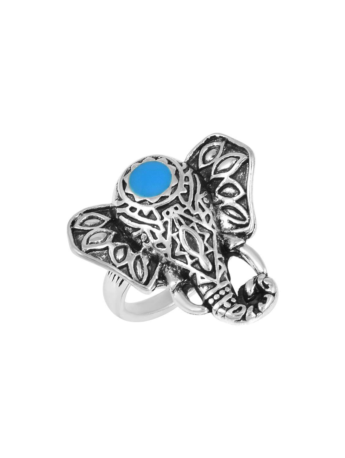 silver plated finger ring