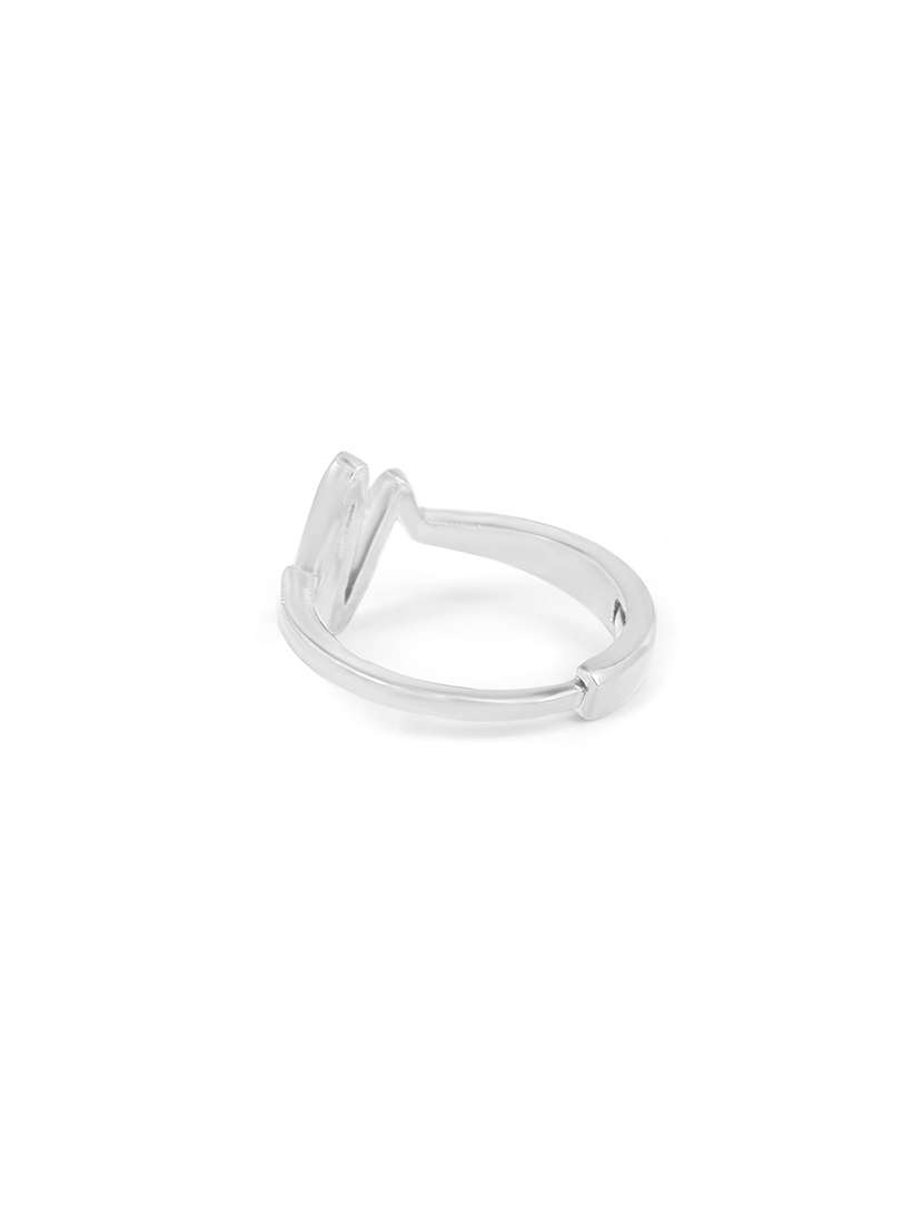 silver pleated ring - 18537058 -  Standard Image - 2