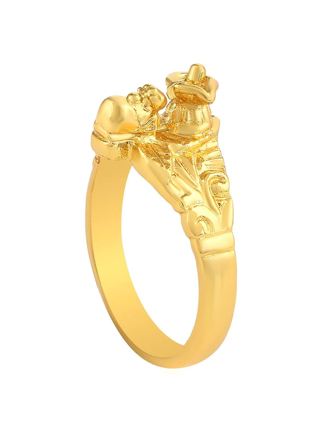 gold pleated ring