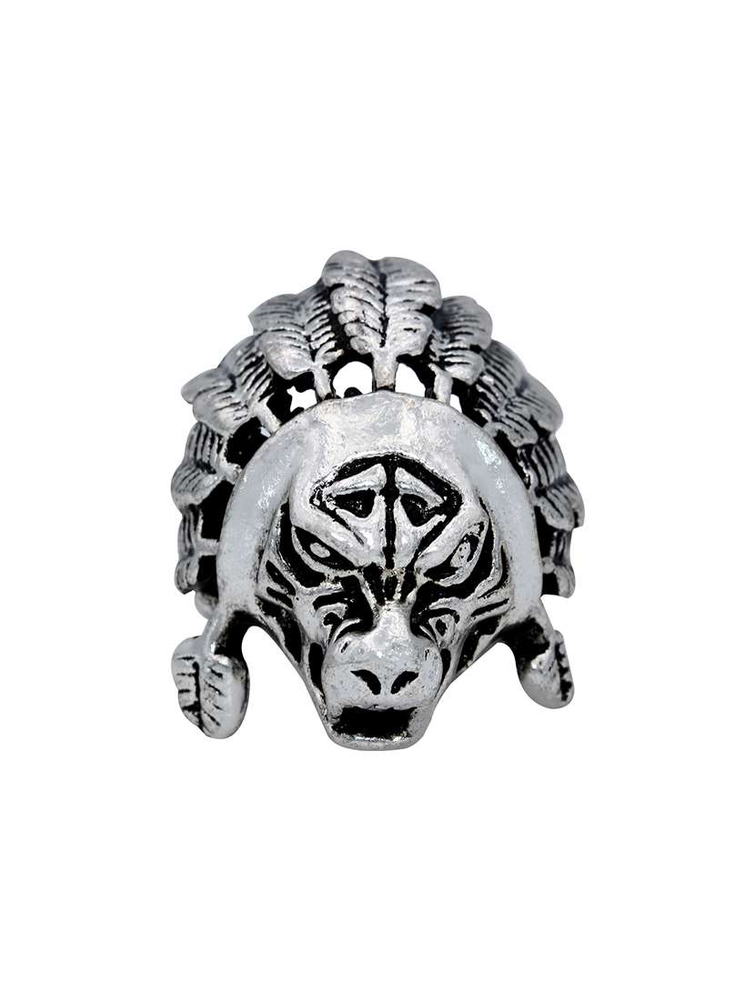 silver pleated ring - 18537110 -  Standard Image - 2