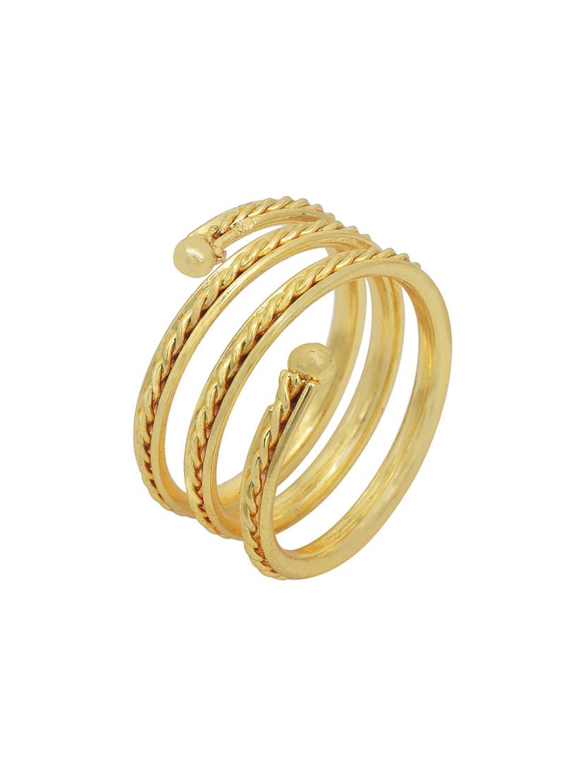 gold plated finger ring - 18537130 - Standard Image - 2