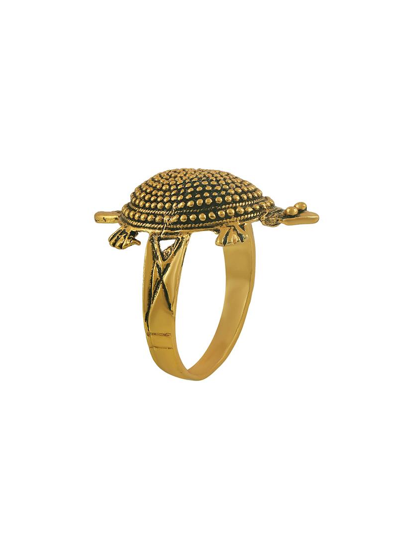 gold plated finger ring - 18537135 - Standard Image - 2