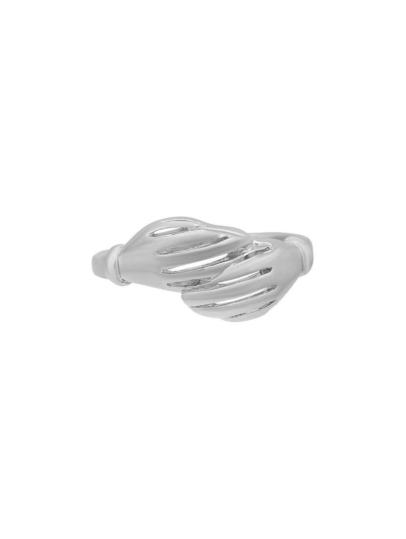 silver plated finger ring - 18537136 -  Standard Image - 2