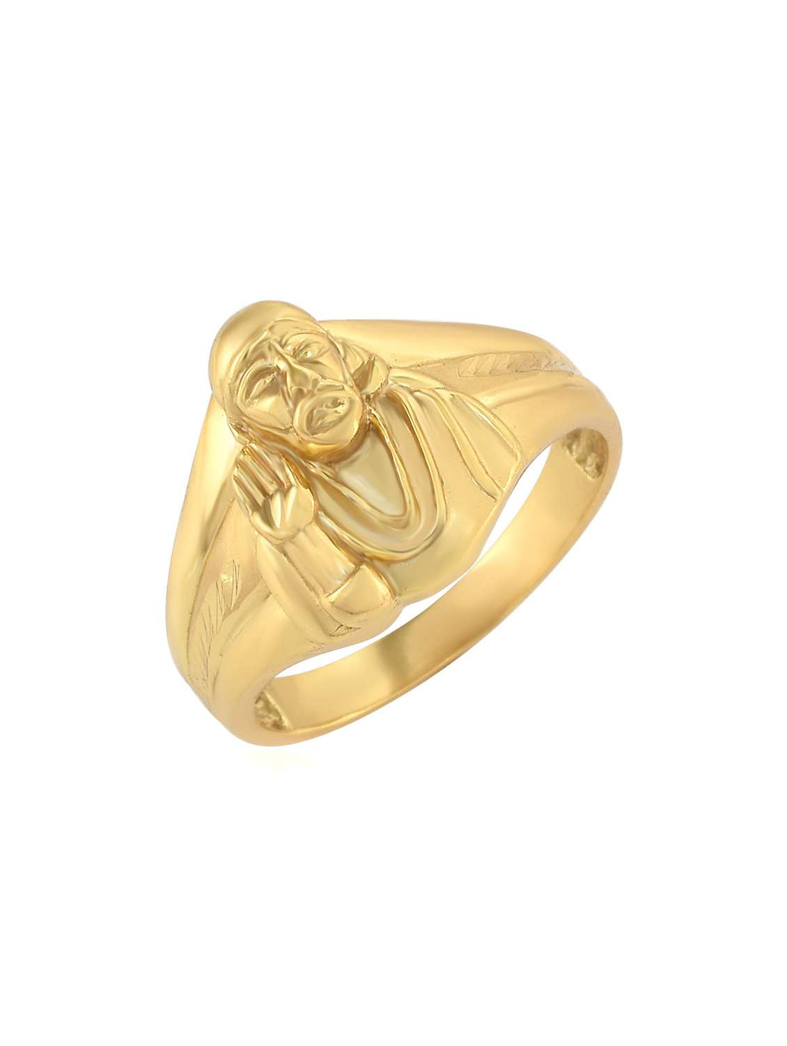 gold brass finger ring 