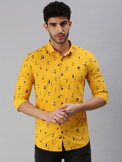 mens printed casual shirt - 18537355 - Standard Image - 0