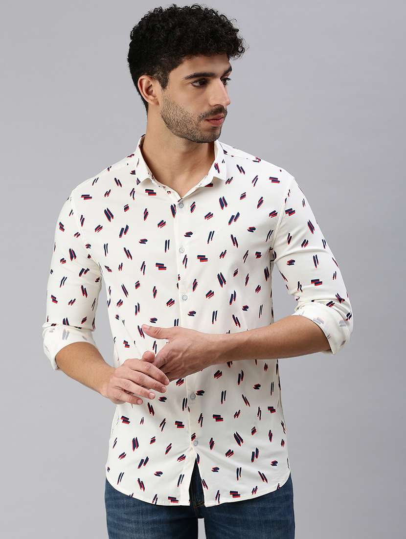 mens printed casual shirt