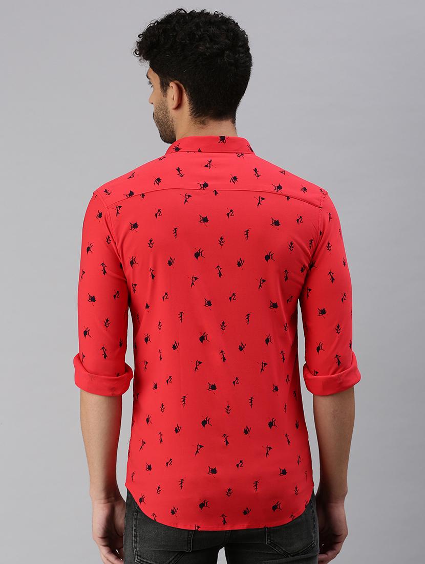 mens printed casual shirt - 18537362 - Standard Image - 2