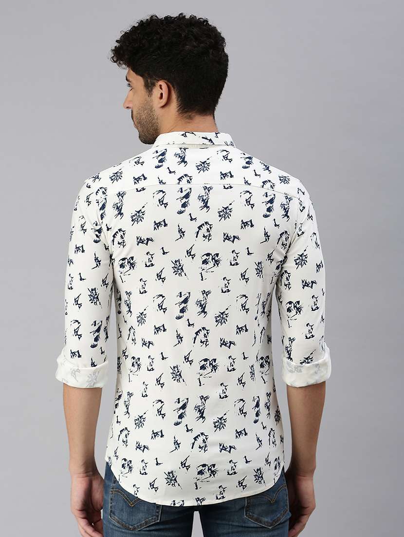 mens printed casual shirt - 18537363 - Standard Image - 2