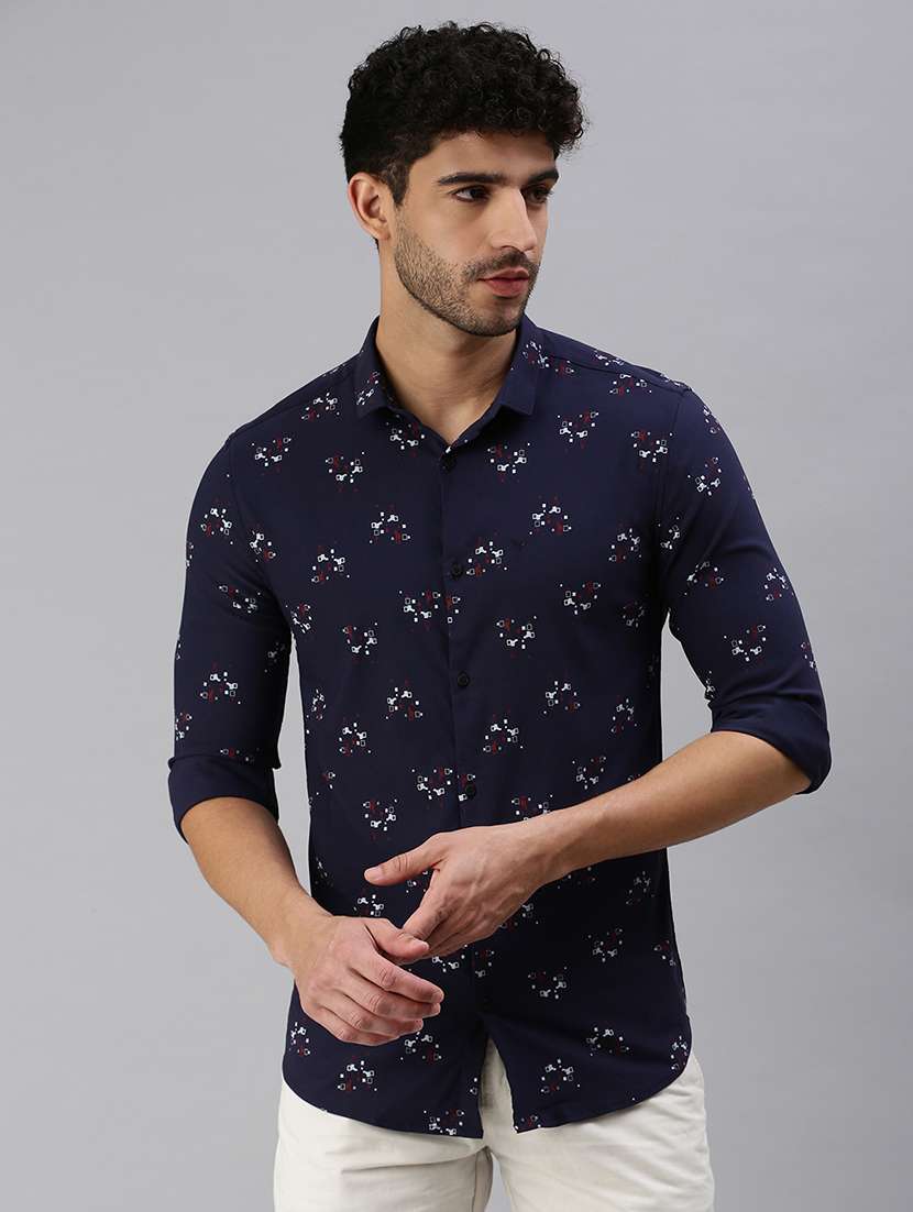 mens printed casual shirt