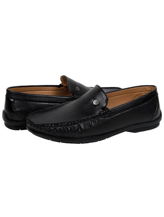 mens black slip on loafer - 18537740 - Standard Image - 2
