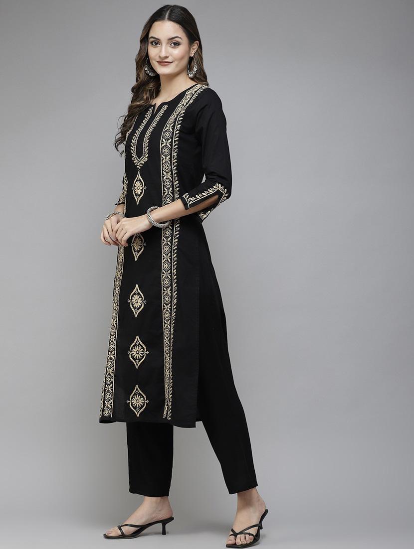women's straight kurta - 18538292 - Standard Image - 2