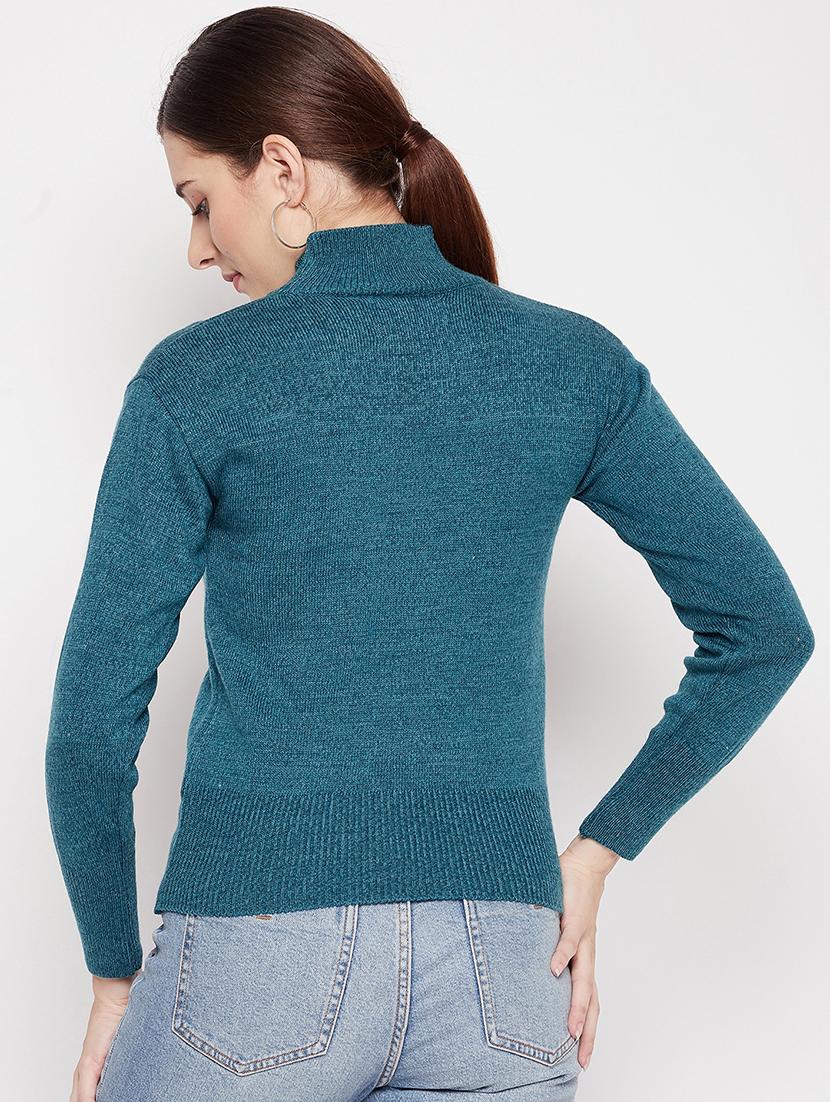 high neck regular pullover - 18539482 - Standard Image - 2