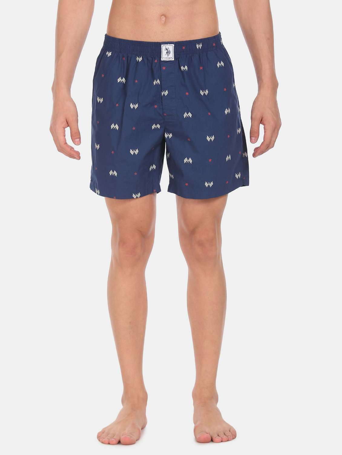 mid rise printed short