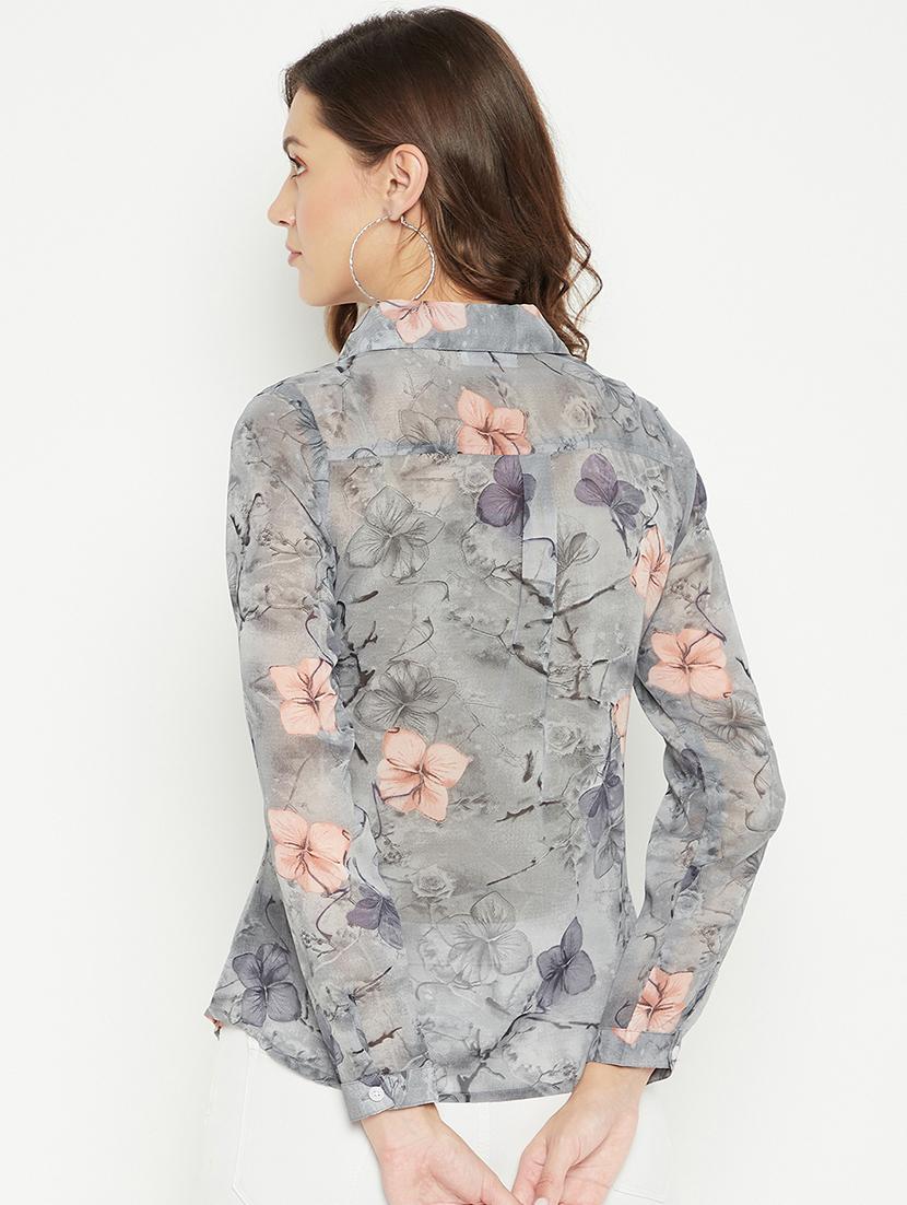floral printed regular shirt - 18542181 - Standard Image - 2