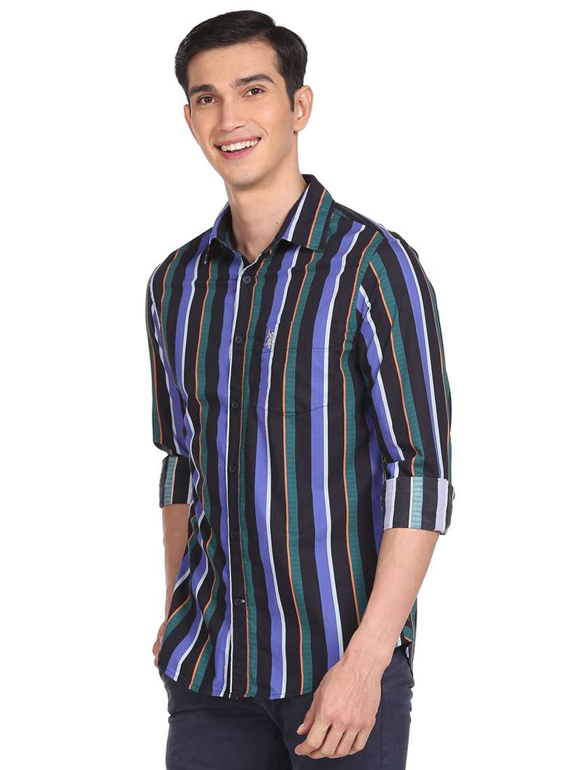 mens stripes casual shirt