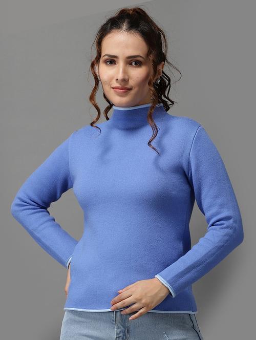 mock neck solid pullover  - 18545184 -  Standard Image - 0