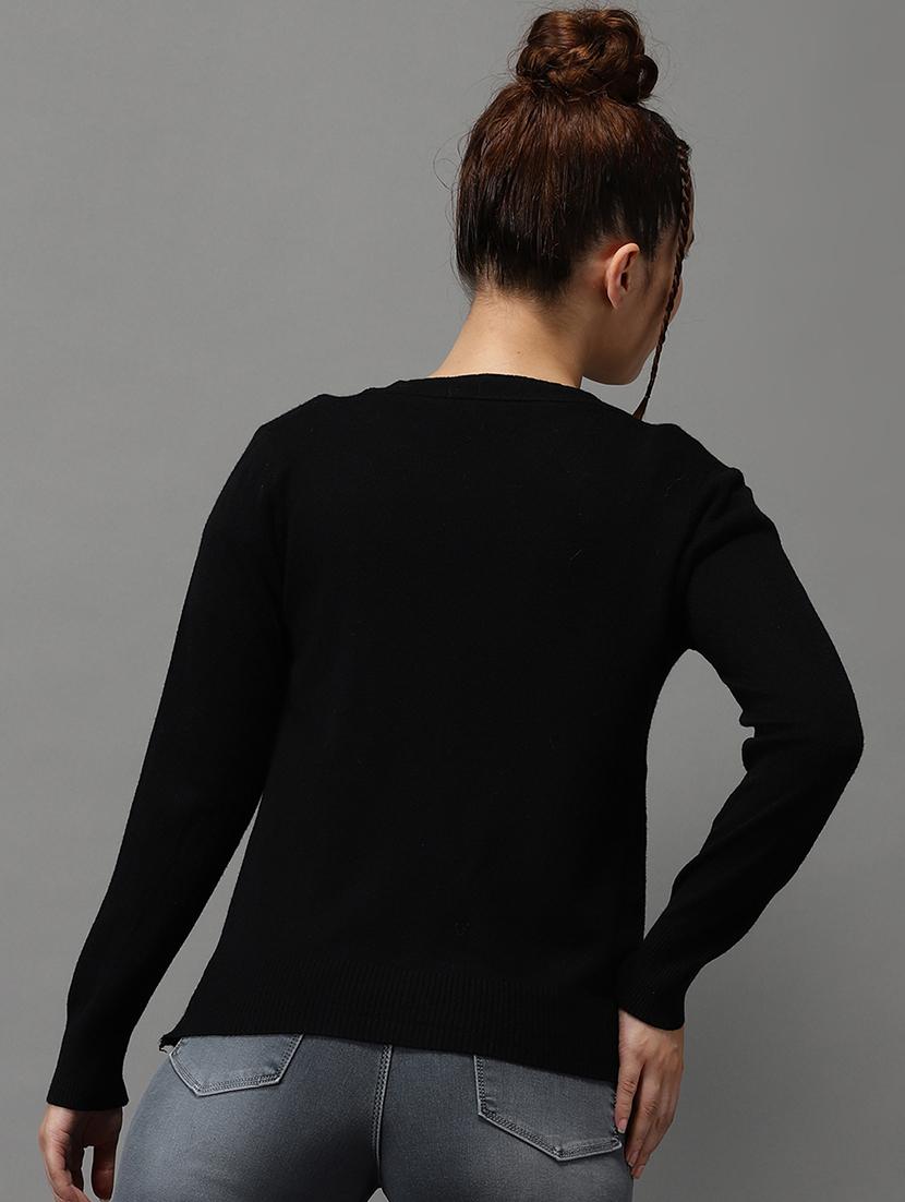 v-neck solid cardigan - 18545192 - Standard Image - 2