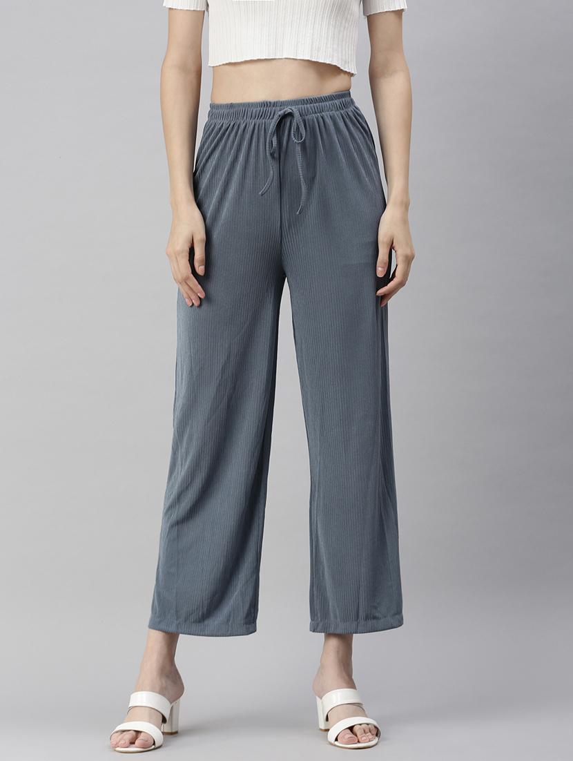 drawstring waist solid track pant - 18545277 - Zoom Image - 0