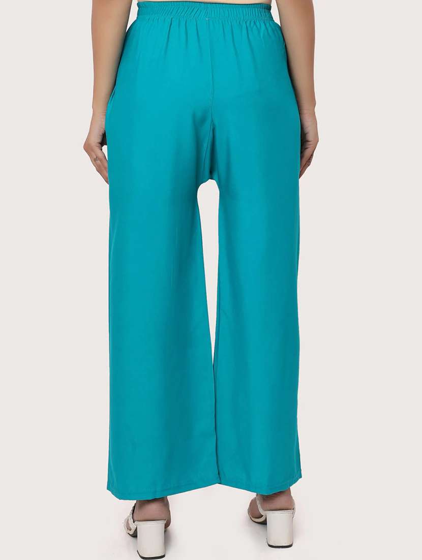 pack of 2 solid flared palazzos - 18546458 - Standard Image - 2