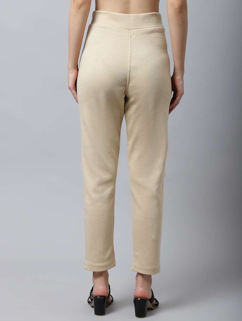 women pack of 2 solid woolen jeggings - 18546832 - Standard Image - 2