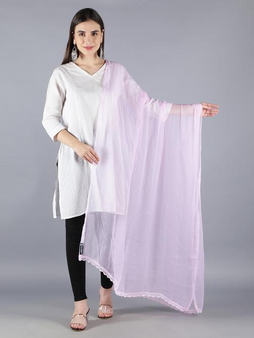 pink chiffon dupatta - 18546917 -  Standard Image - 0