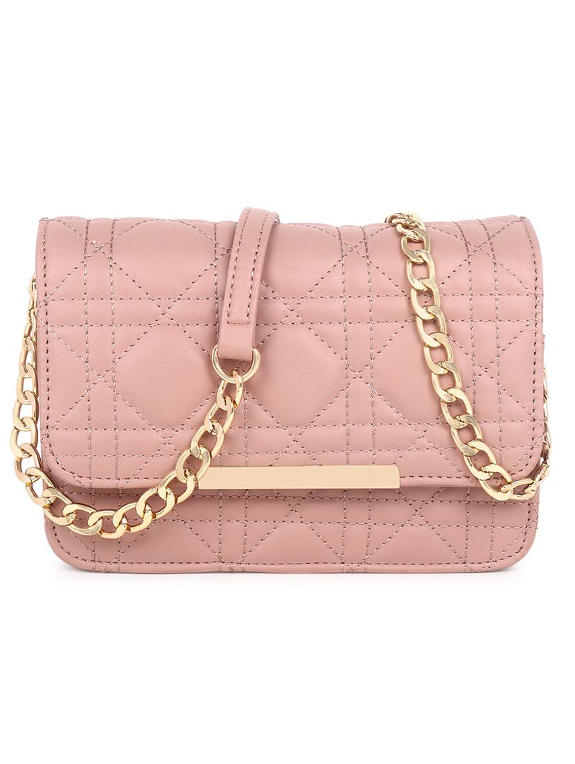 pink quilted regular sling bag - 18546926 -  Zoom Image - 0