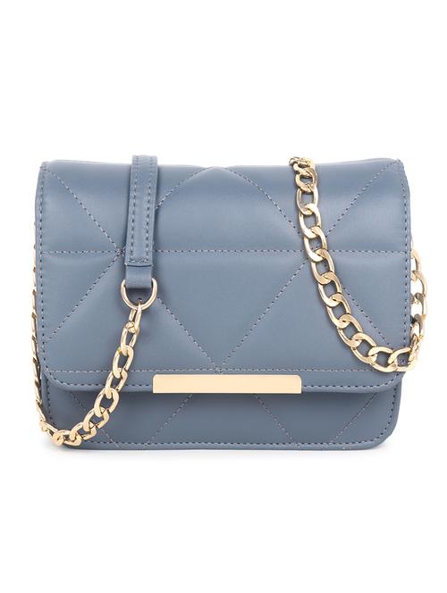 blue quilted regular sling bag - 18546944 - Standard Image - 0